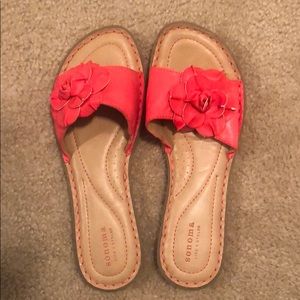 Sonoma Coral Flower Sandals